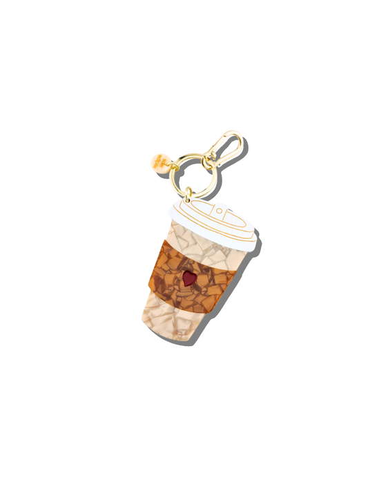 Coffee Cup Bag Charm + Keychain
