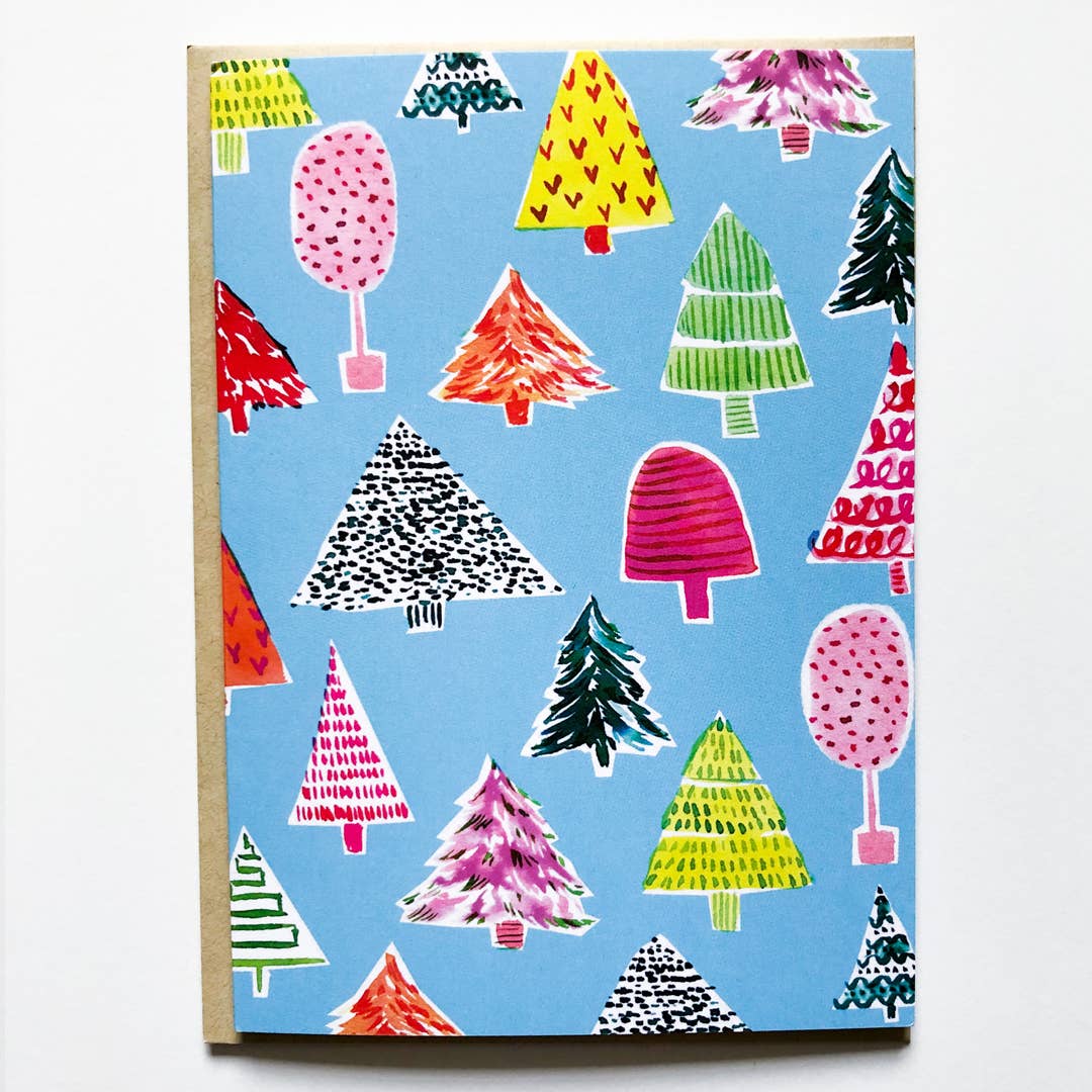 Bright Trees Christmas Card