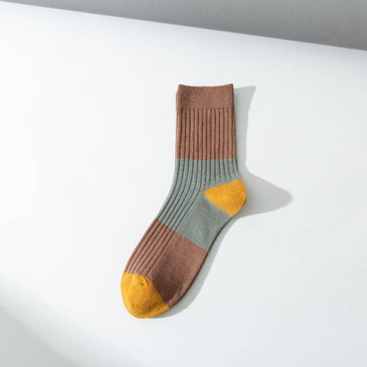 Color Block Crew Socks