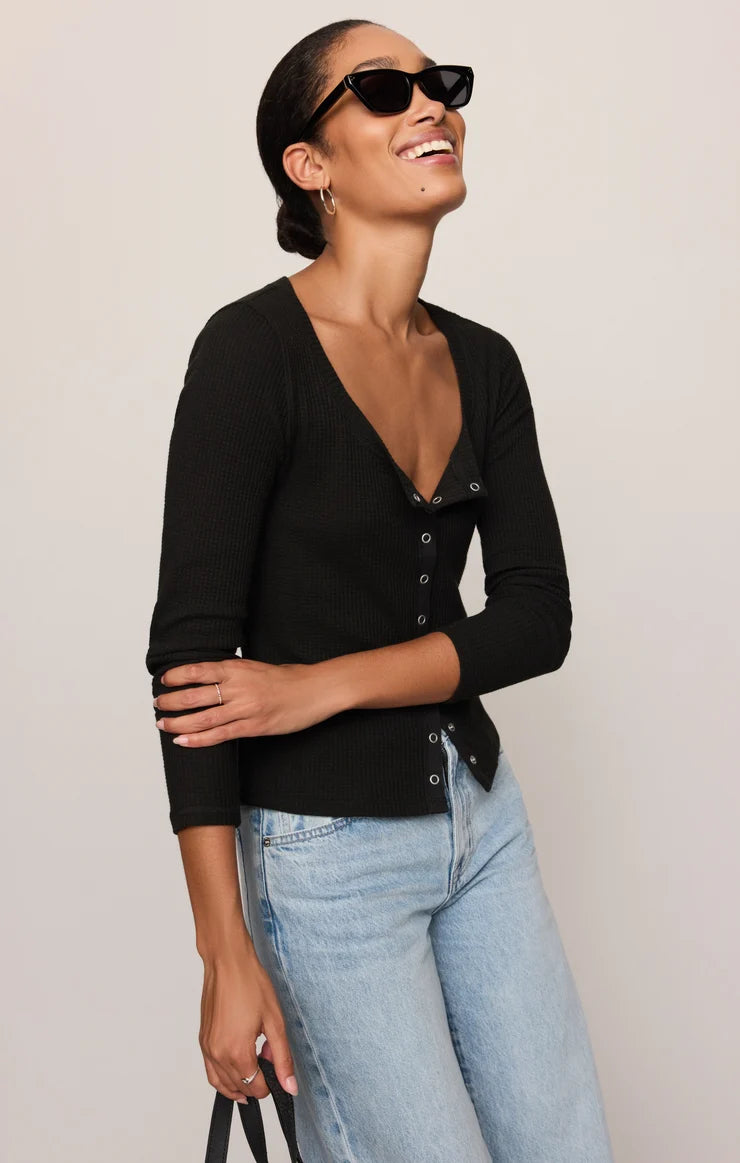 Albany Waffle Button Up