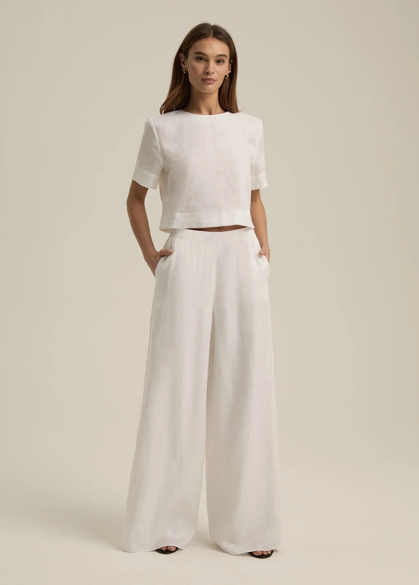 Wide Leg Linen Pant