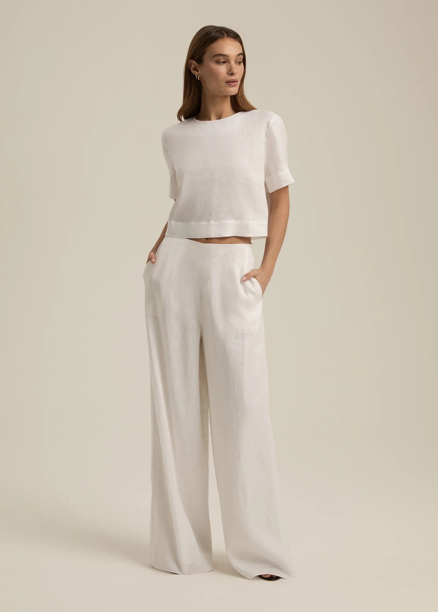 Wide Leg Linen Pant