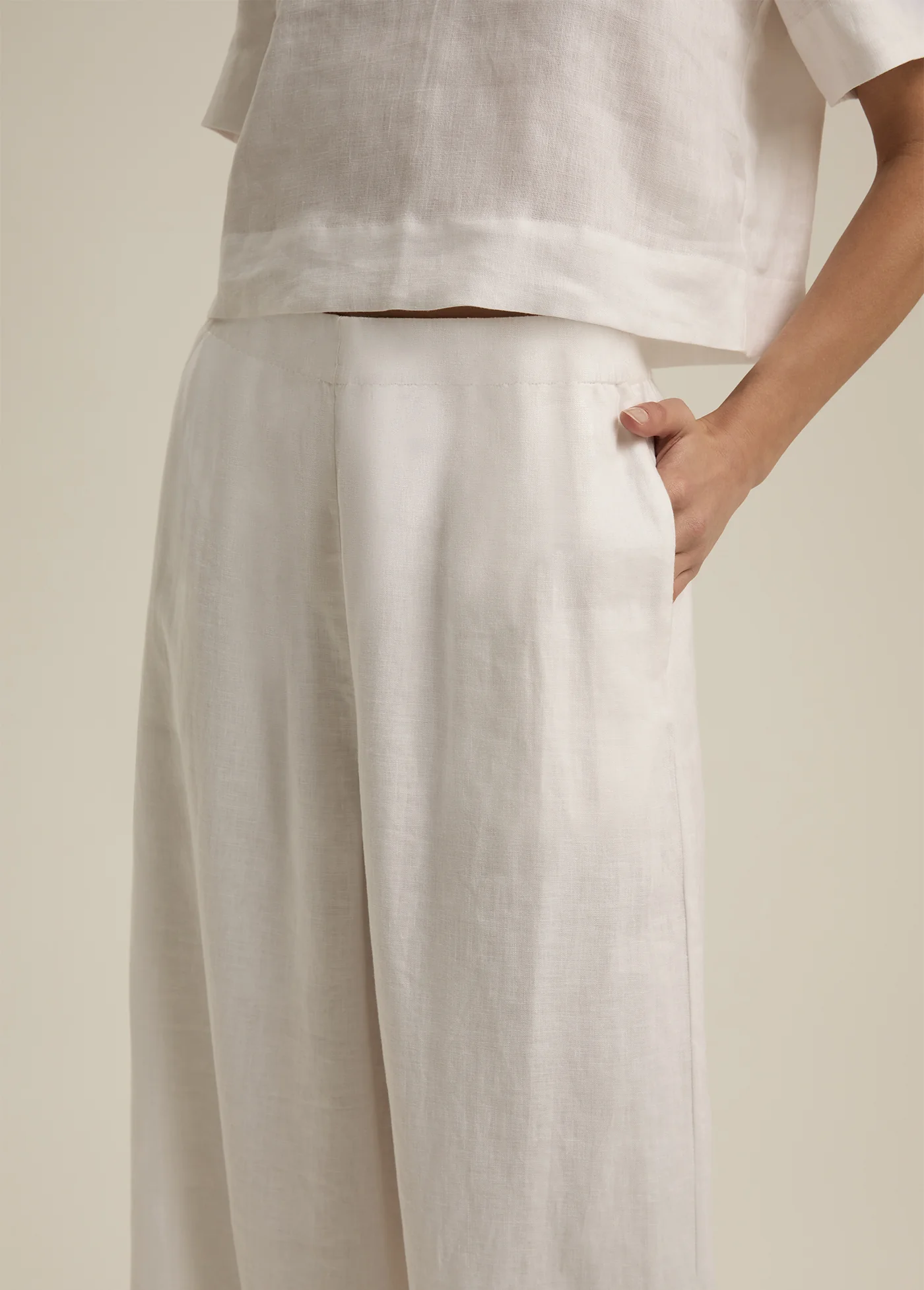 Wide Leg Linen Pant