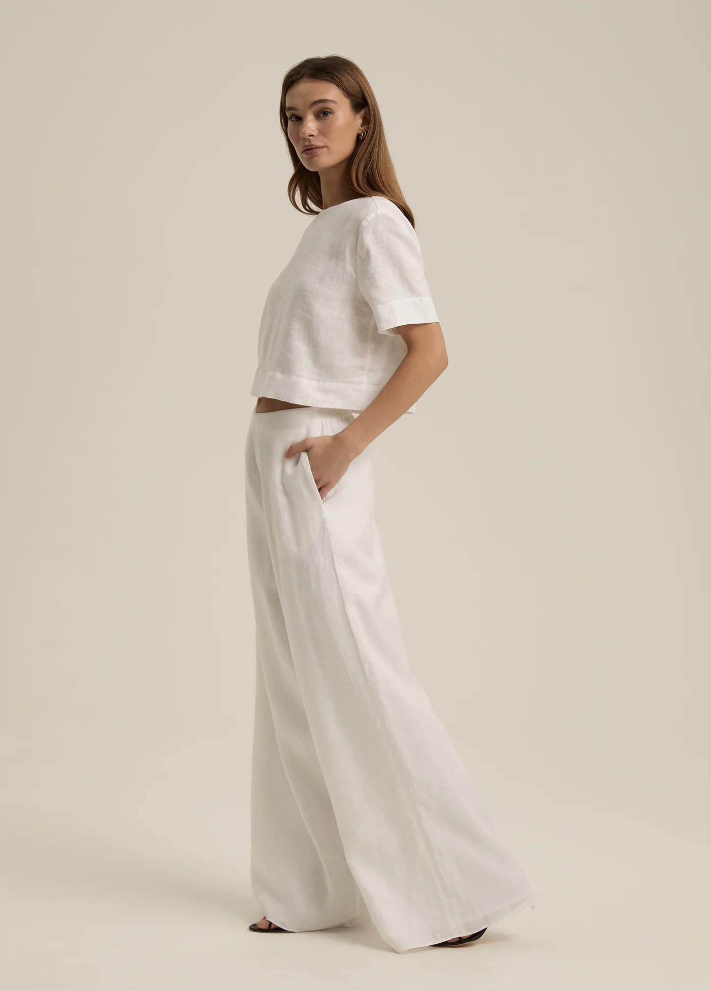 Wide Leg Linen Pant