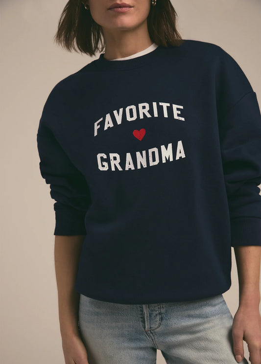 Favorite Grandma Heart Logo Sweatshirt