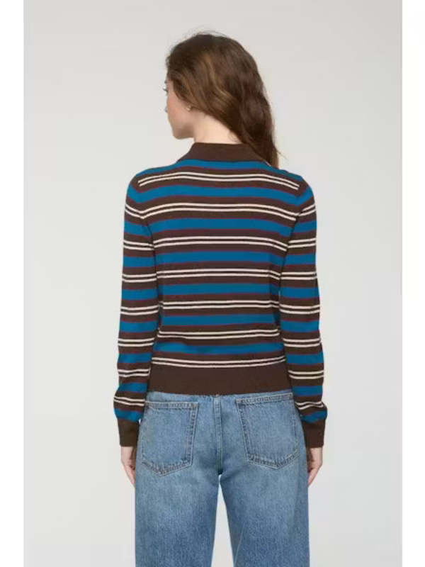 Lyvia Long Sleeve Merino Polo Cardigan