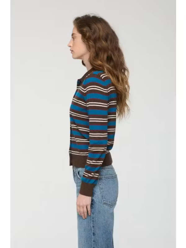 Lyvia Long Sleeve Merino Polo Cardigan