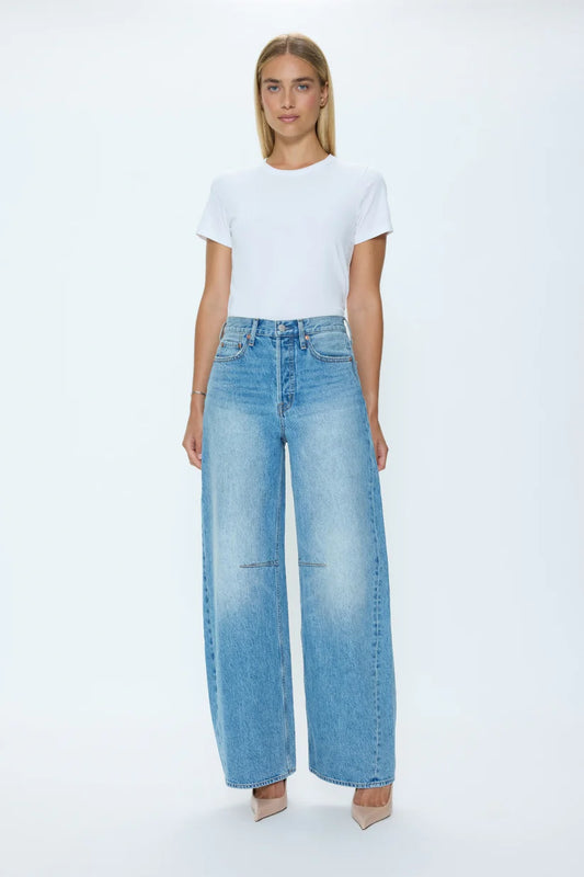 Sydney High Rise Bowed Wide - Hazy