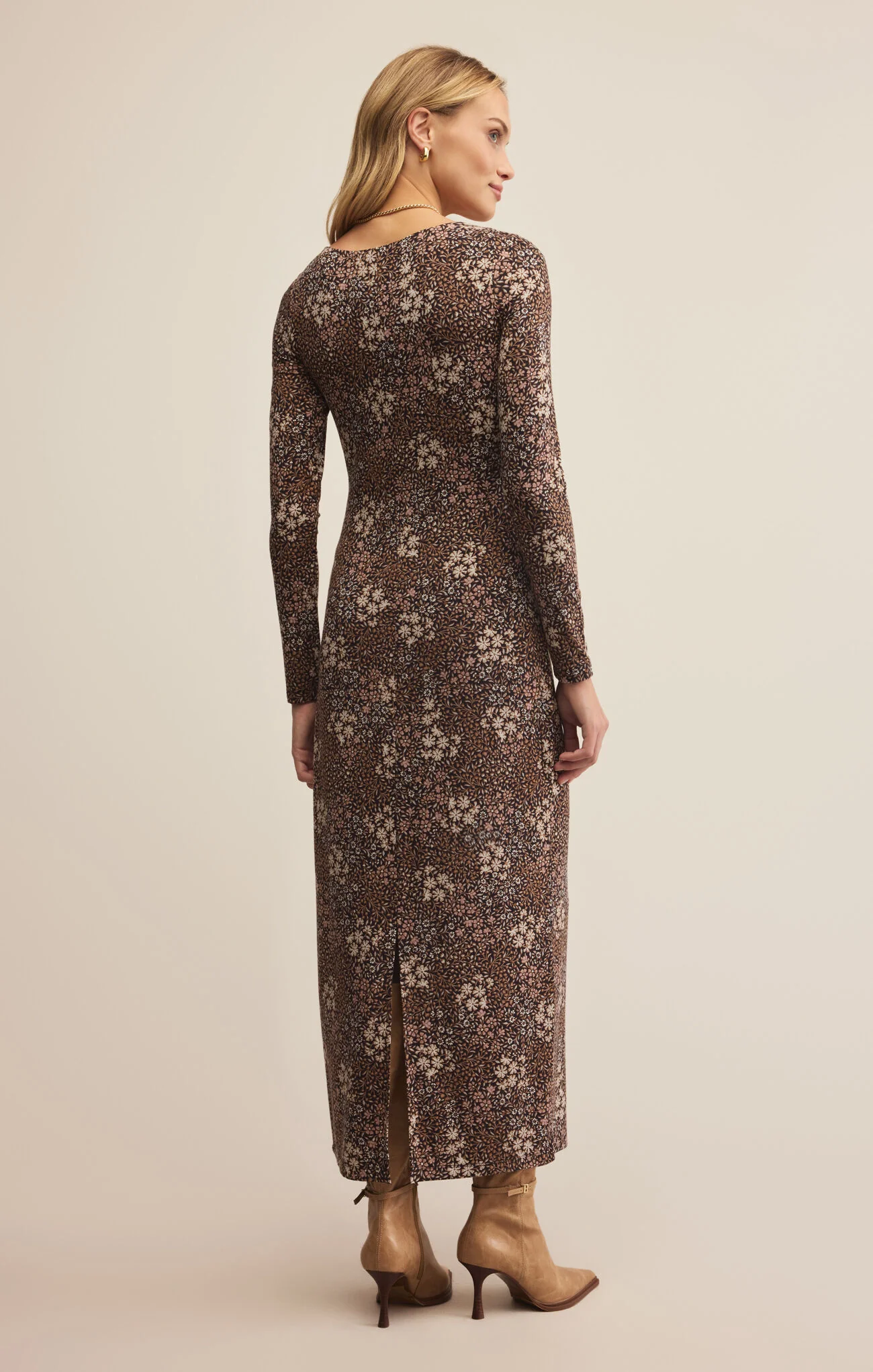 Exhale Sable Floral Midi Dress