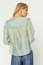 Contrast Stitched Easy Blouse