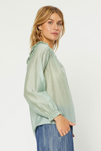Contrast Stitched Easy Blouse