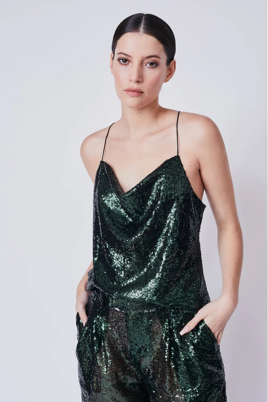 Deluc Monica Sequined Top