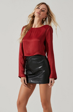 ASTR The Label Petra Satin Chain Link Top