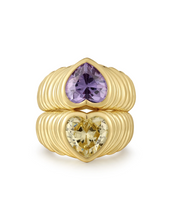 BFF Ring Set - Gold/Purple and Green