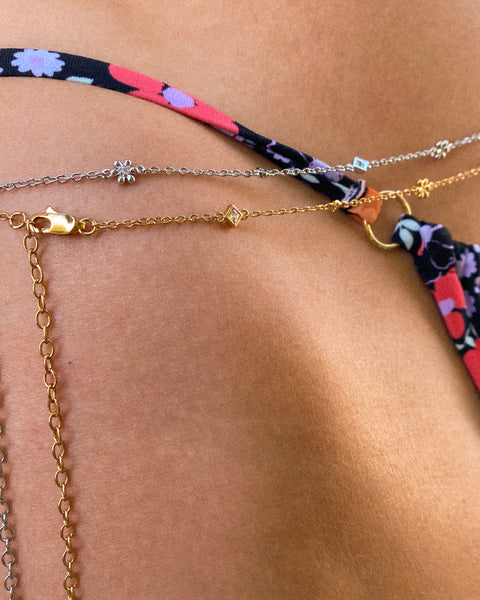 Luv Aj Daisy Charm Belly Chain