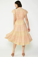 Everleigh Flutter Sleeve Midi Dress