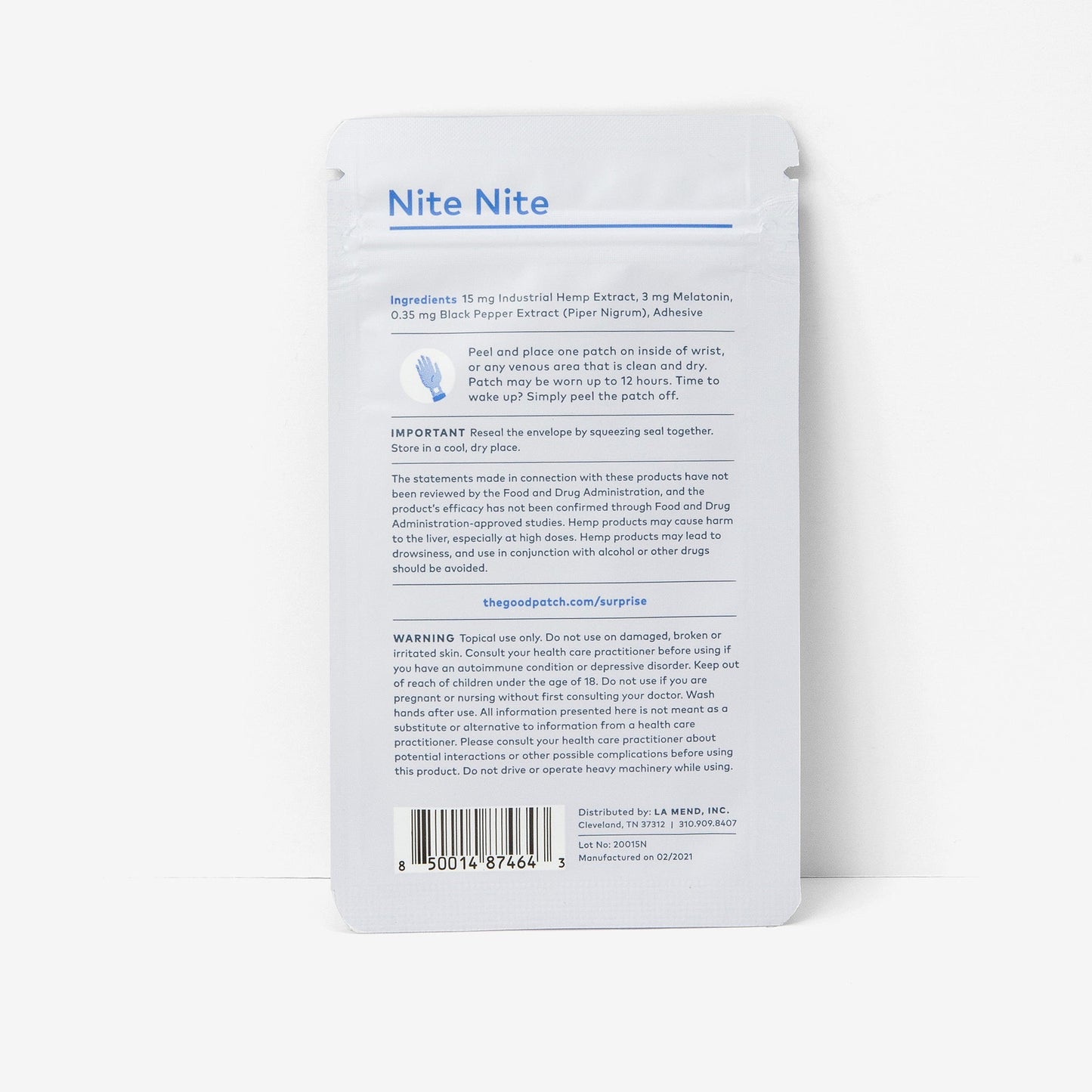The Good Patch Hemp Infused Patch Pack - Nite Nite