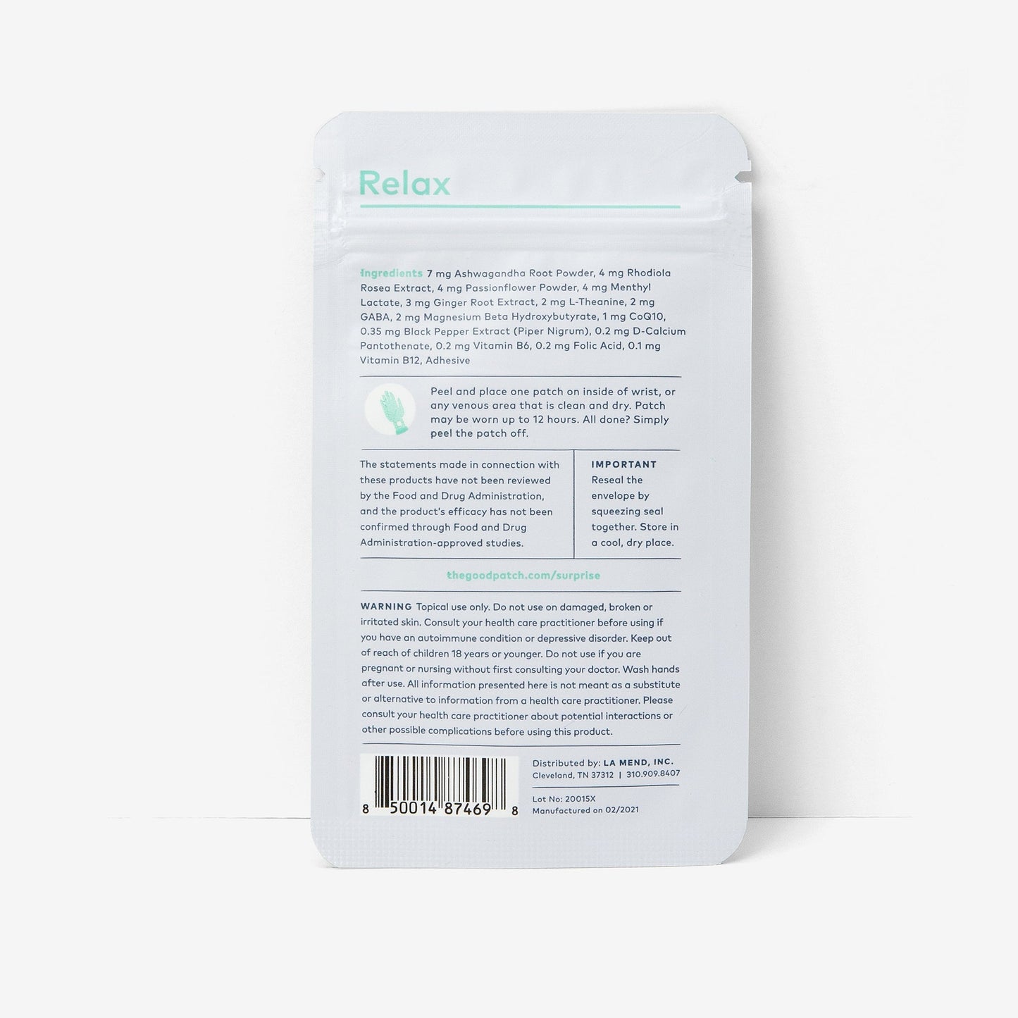 The Good Patch - Relax (No Hemp)