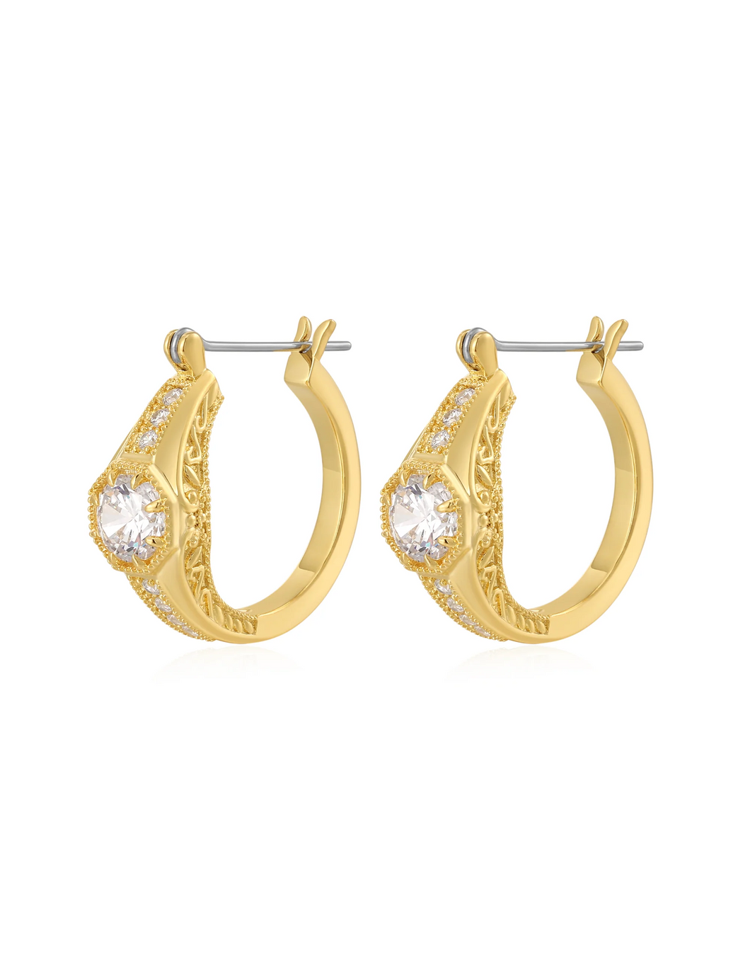 Vintage Engagement Hoops