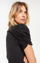 Carrie Slub Puff Sleeve Tee