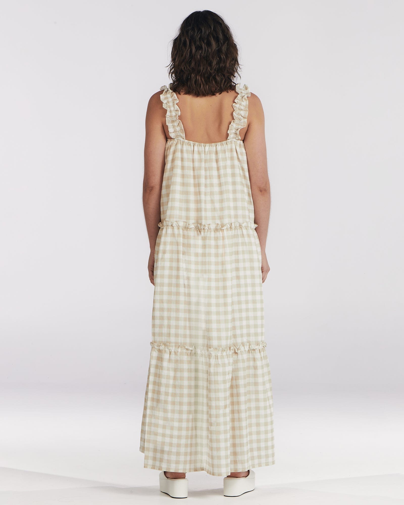 charlie holiday gingham dress NWT !!CHARLIE HOLIDAY - SIENNA DRESS IN YELLOW GINGHAM ( M )