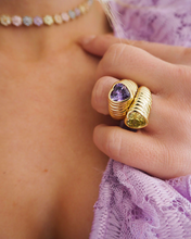BFF Ring Set - Gold/Purple and Green